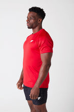 Load image into Gallery viewer, Red Embossed T-Shirt for Gym Wear by True Form UK
