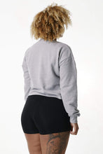 Load image into Gallery viewer, Cropped Lounge Sweater - Grey
