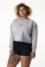 Load image into Gallery viewer, Cropped Lounge Sweater - Grey
