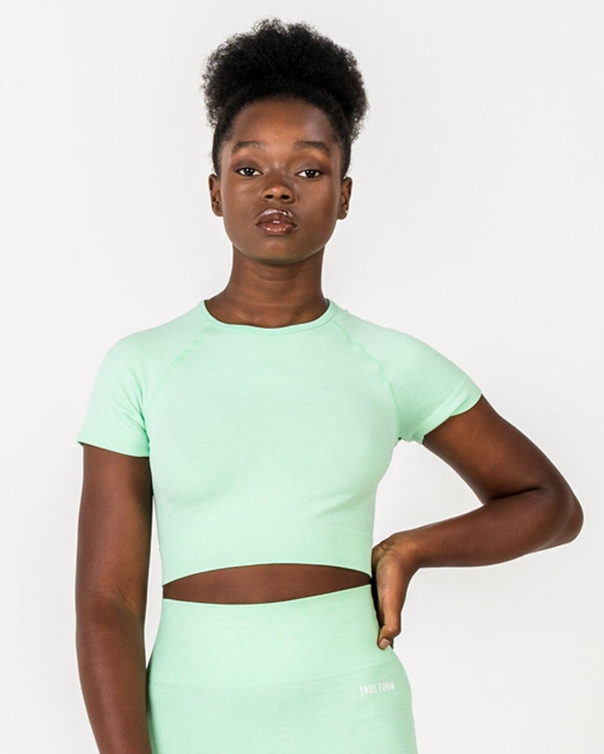 Womens Mint Colour Top for Gym by True Form UK