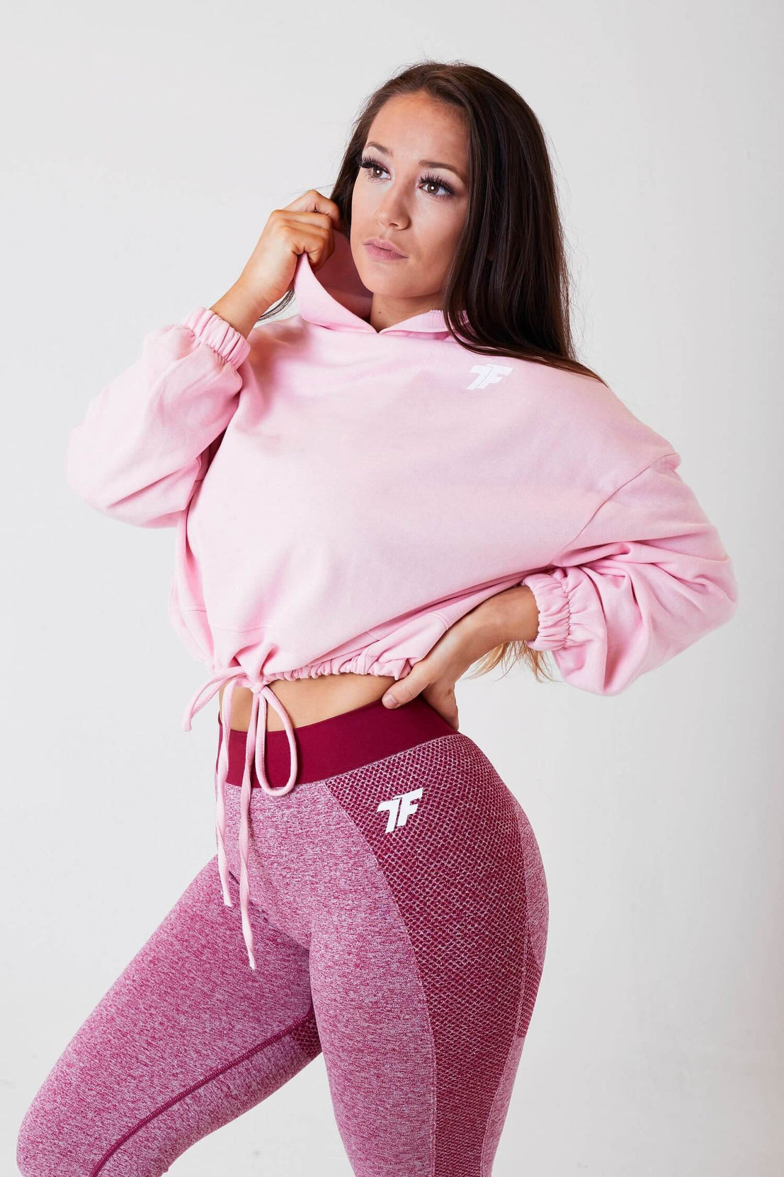 Oversized True Form Women's Pink Hoodie for Gym Wear in UK