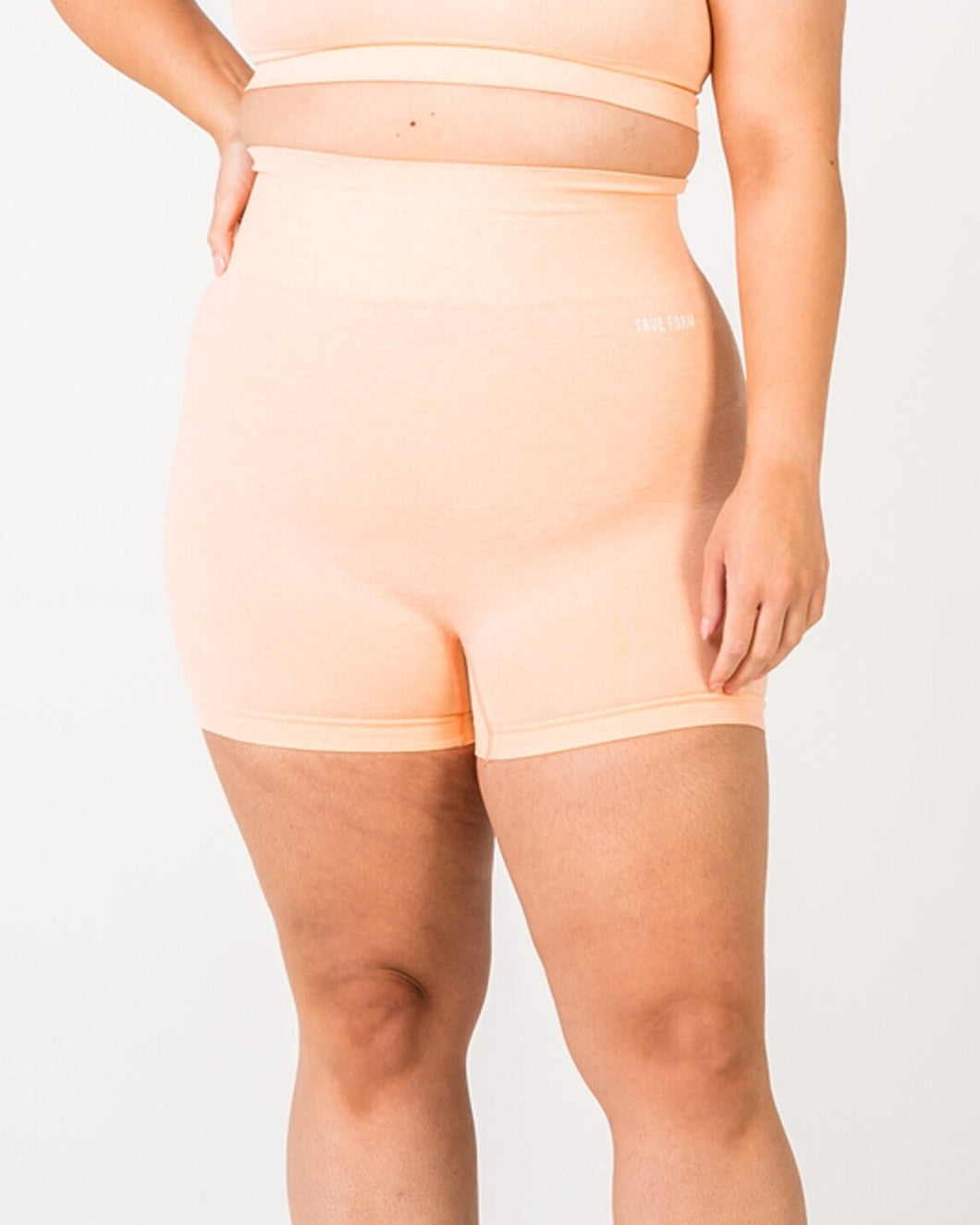 True Form Womens Peach Sports Shorts for Gym Wear