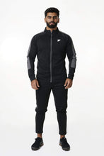 Load image into Gallery viewer, Black / Grey Tracksuit Top
