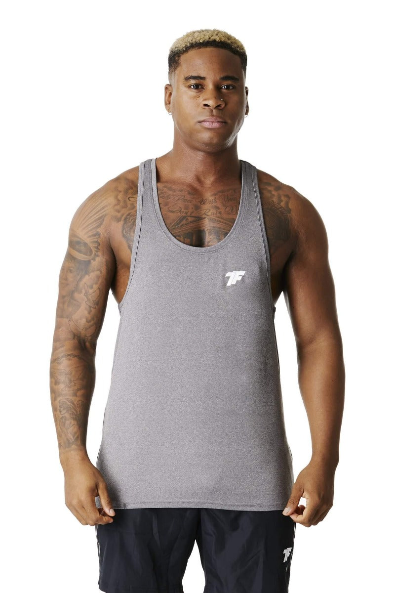 True Form Men's Muscle Fit Stringer Vest for Gym