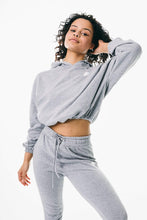 Load image into Gallery viewer, True Form UK Womens Grey Oversized Hoodie for Gym Wear
