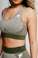 Load image into Gallery viewer, True Form Olive Sports Gym Bra in UK
