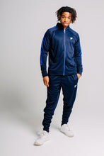 Load image into Gallery viewer, Navy Royal Blue Gym Tracksuit Top for Men by True Form UK
