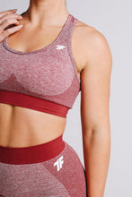 Load image into Gallery viewer, Rose Sculpt Red Sports Bra for Gym Wear by Gym Clothing brand True Form UK 
