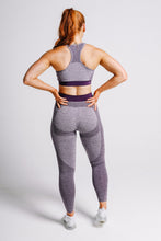 Load image into Gallery viewer, A backside picture of Lavender Sculpt Sports Gym Bra True Form UK
